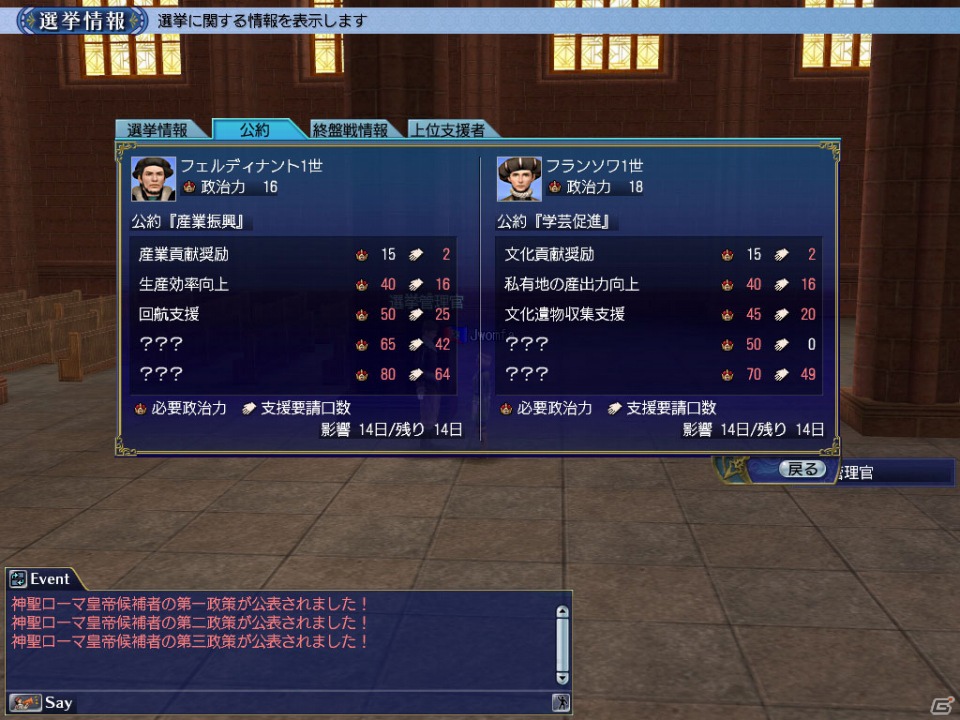 PS3/PC「大航海時代 Online」Chapter1「双頭の鷲」最新情報第四弾公開！神聖ローマ皇帝の選挙を支援して帝政に介入しようの画像6