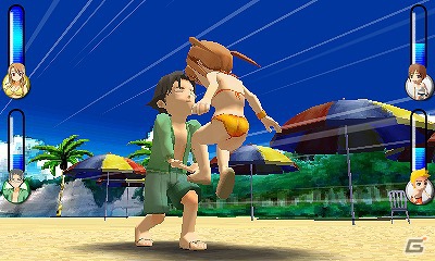 常夏のビーチで最強を目指せ！3DS「おきらくビーチバレー3D」配信開始の画像6