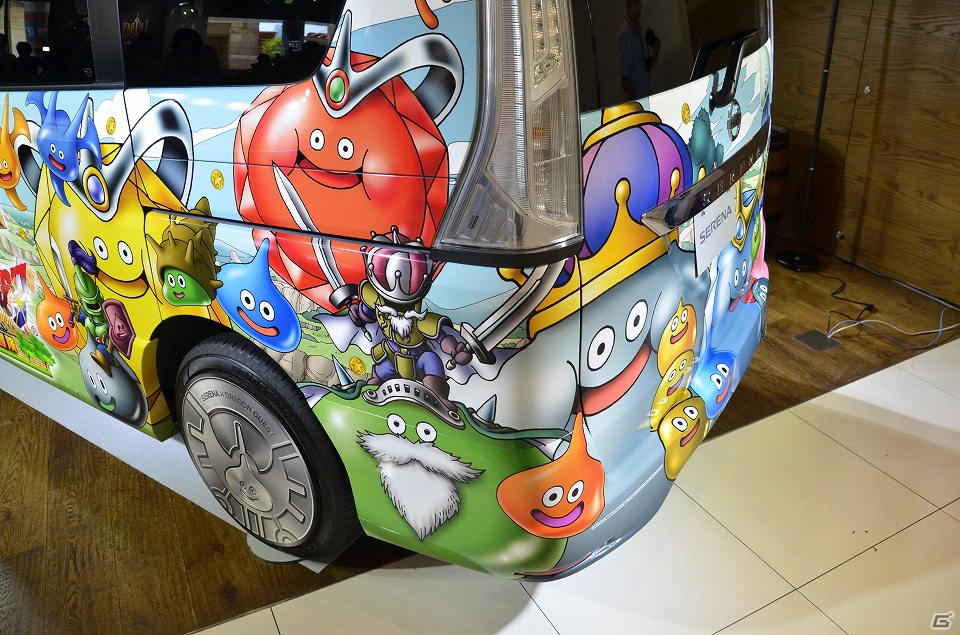 日産セレナと「ドラゴンクエスト」のコラボによるラッピングカーがお披露目！「日産セレナ・スライムカー発表会」レポートの画像8