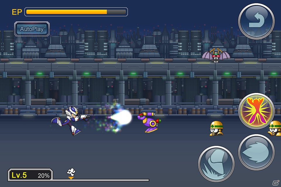 歴代ロックマンが全員集合！？ロックマンシリーズの新プロジェクトが遂に始動！iOS「ロックマン Xover」2012年秋に配信決定の画像2