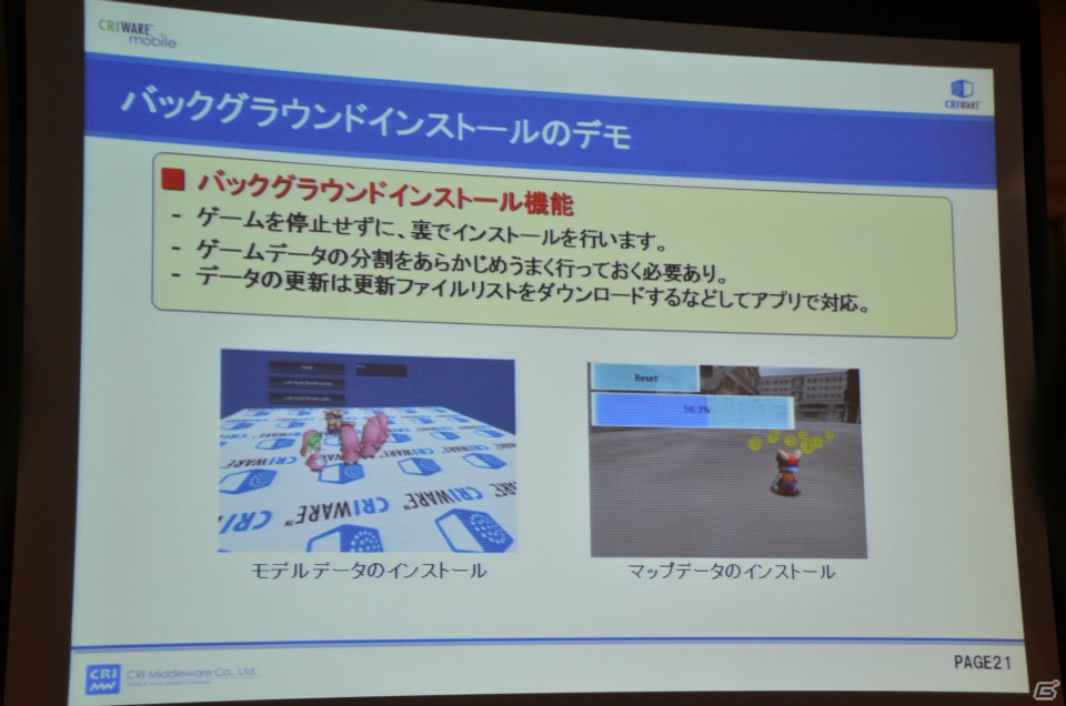 【CEDEC 2012】CRIの櫻井敦史氏がゲーム開発者に提案「ミドルウェアで解決！スマートフォンアプリ開発の苦労や悩み」講演レポートの画像22