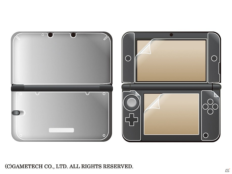 ゲームテック、3DSLL本体をキズや指紋汚れから守る「よごれなシート3DLL」を8月31日に発売の画像7