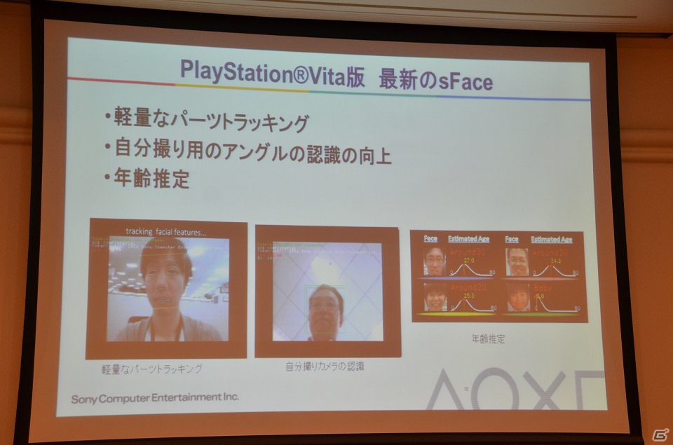 【CEDEC 2012】PS Vita版「sFace」や「SmartAR」で出来ることは―「PlayStation Vitaの機能紹介」講演内容をお届けの画像5