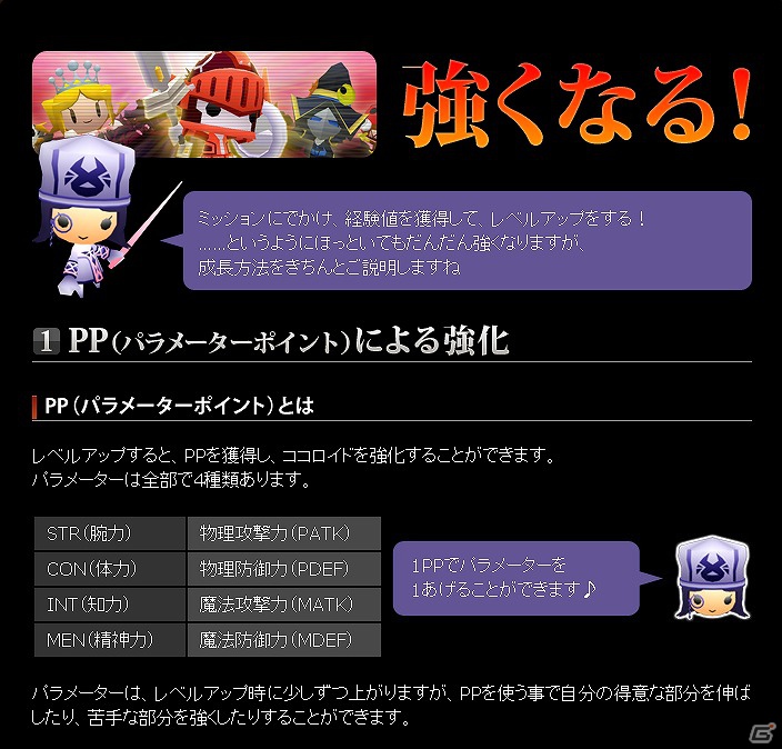 PS Vita「ピコットナイト」公式サイトにてプレイに役立つ基礎情報が満載の「ピコットガイド」を公開の画像1