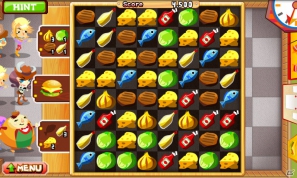 食材を揃えて消すだけ！パズルゲーム「バーガーフェスタSP」auスマートパスにて提供開始の画像2
