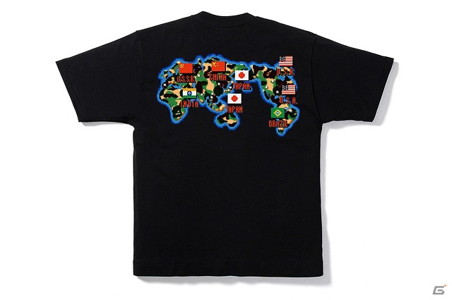 「ストリートファイター」とアパレルブランド「A BATHING APE」のコラボレーションTシャツが発売決定！東京ゲームショウ2012で先行販売を実施の画像2