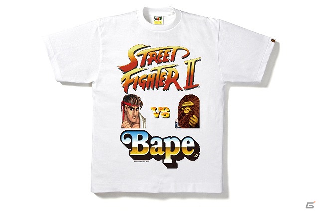 「ストリートファイター」とアパレルブランド「A BATHING APE」のコラボレーションTシャツが発売決定！東京ゲームショウ2012で先行販売を実施の画像3