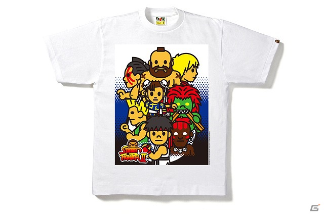 「ストリートファイター」とアパレルブランド「A BATHING APE」のコラボレーションTシャツが発売決定！東京ゲームショウ2012で先行販売を実施の画像5