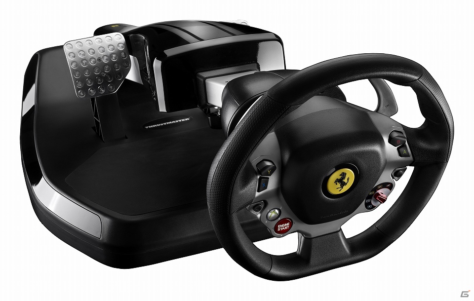 Xbox 360オフィシャルライセンスを取得したステアリングホイールとペダルセットの一体型コックピット「Ferrari Vibration GT cockpit 458 Italia edition」が9月27日より発売の画像1