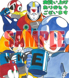 サントラ缶「ロックカン」予約キャンペーンで描き下ろし色紙をゲットしよう！さらに「ロックマン」コラボTシャツ＆パーカー情報もの画像4