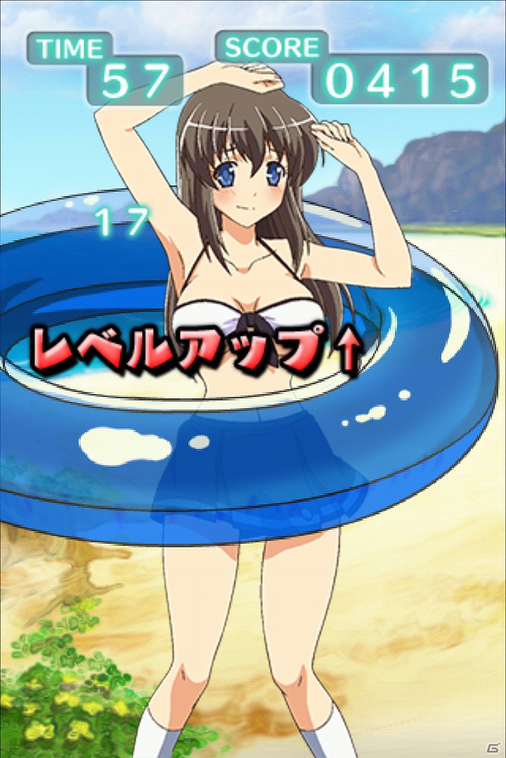 Android用お色気系たわゆれバランスゲーム「たわゆれっ！ブラフープ」配信開始―「絶対領域」シリーズの半額セールも実施の画像2