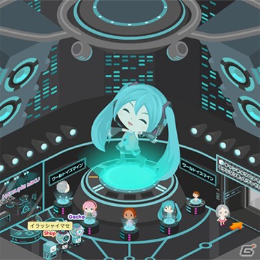 アメーバピグが初音ミクとコラボレーション！キャラクターのコスプレアイテムや音楽映像配信エリアが登場の画像2