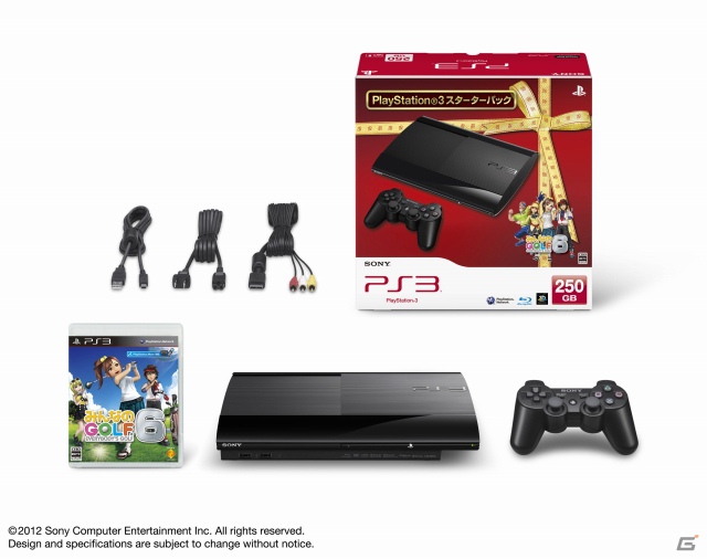 新型PS3、250GBモデルに「みんなのGOLF 6」が同梱される「PlayStation3 スターターパック」2色を11月22日に発売決定の画像2