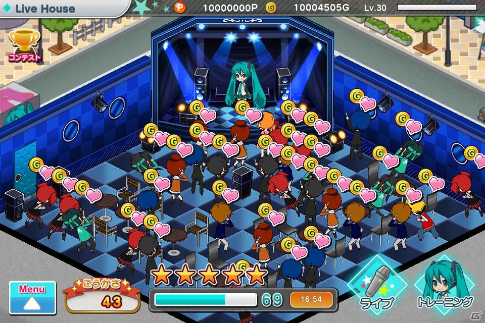 いつでもどこでも初音ミクをあなた好みにプロデュース♪iOS/Android「初音ミク ライブステージ プロデューサー」東京ゲームショウ2012開催期間限定で事前登録開始の画像12