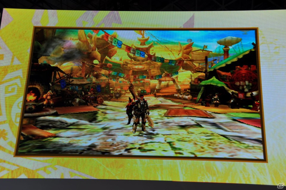 【TGS 2012】2013年3月に発売決定した「モンスターハンター4」マルチプレイにも対応、パッケージモンスターは「ゴア・マガラ」新たな拠点「バルバレ」や操虫棍の実機プレイもの画像15