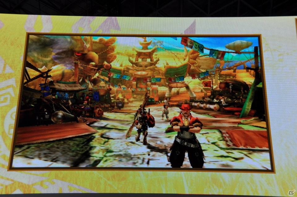 【TGS 2012】2013年3月に発売決定した「モンスターハンター4」マルチプレイにも対応、パッケージモンスターは「ゴア・マガラ」新たな拠点「バルバレ」や操虫棍の実機プレイもの画像23