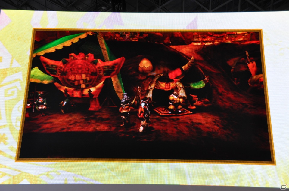 【TGS 2012】2013年3月に発売決定した「モンスターハンター4」マルチプレイにも対応、パッケージモンスターは「ゴア・マガラ」新たな拠点「バルバレ」や操虫棍の実機プレイもの画像31