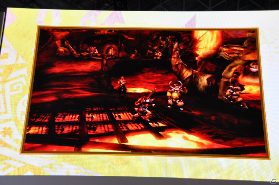 【TGS 2012】2013年3月に発売決定した「モンスターハンター4」マルチプレイにも対応、パッケージモンスターは「ゴア・マガラ」新たな拠点「バルバレ」や操虫棍の実機プレイもの画像40