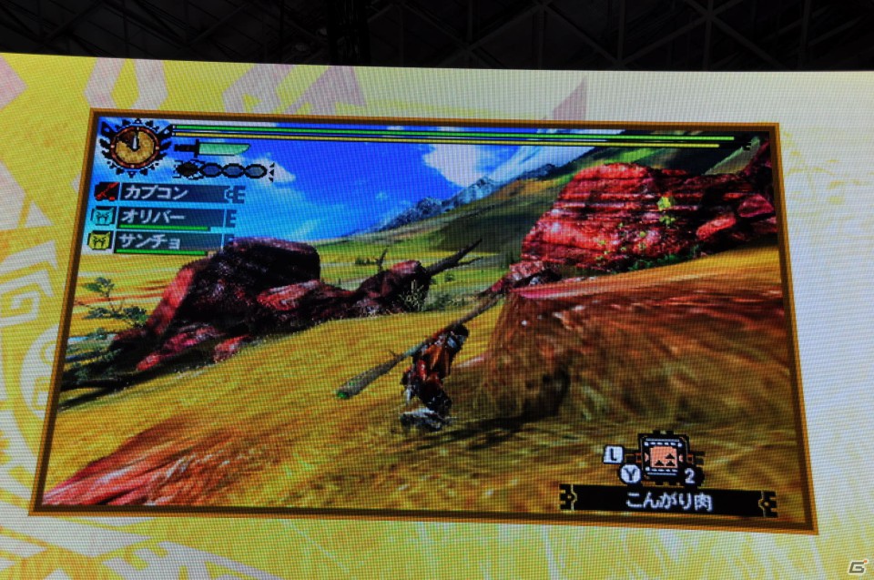 【TGS 2012】2013年3月に発売決定した「モンスターハンター4」マルチプレイにも対応、パッケージモンスターは「ゴア・マガラ」新たな拠点「バルバレ」や操虫棍の実機プレイもの画像56