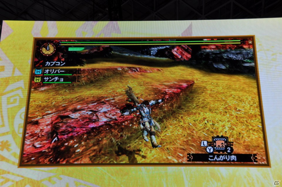 【TGS 2012】2013年3月に発売決定した「モンスターハンター4」マルチプレイにも対応、パッケージモンスターは「ゴア・マガラ」新たな拠点「バルバレ」や操虫棍の実機プレイもの画像60
