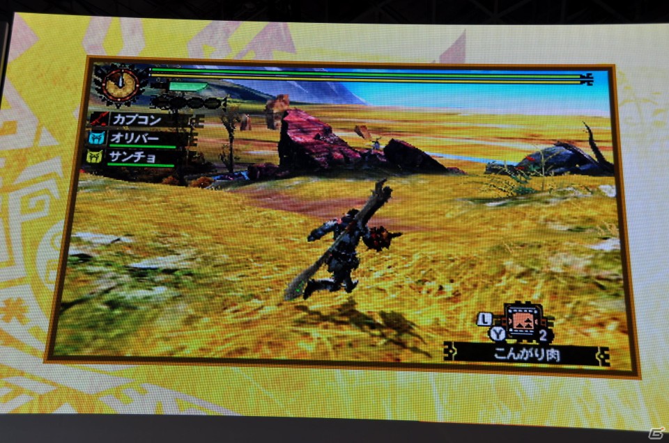 【TGS 2012】2013年3月に発売決定した「モンスターハンター4」マルチプレイにも対応、パッケージモンスターは「ゴア・マガラ」新たな拠点「バルバレ」や操虫棍の実機プレイもの画像61