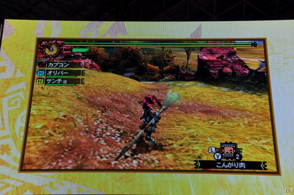 【TGS 2012】2013年3月に発売決定した「モンスターハンター4」マルチプレイにも対応、パッケージモンスターは「ゴア・マガラ」新たな拠点「バルバレ」や操虫棍の実機プレイもの画像68