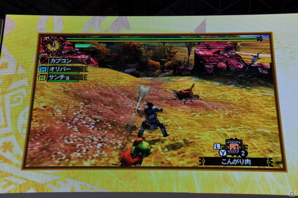 【TGS 2012】2013年3月に発売決定した「モンスターハンター4」マルチプレイにも対応、パッケージモンスターは「ゴア・マガラ」新たな拠点「バルバレ」や操虫棍の実機プレイもの画像69
