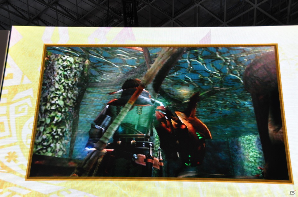 【TGS 2012】2013年3月に発売決定した「モンスターハンター4」マルチプレイにも対応、パッケージモンスターは「ゴア・マガラ」新たな拠点「バルバレ」や操虫棍の実機プレイもの画像71