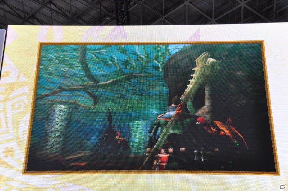 【TGS 2012】2013年3月に発売決定した「モンスターハンター4」マルチプレイにも対応、パッケージモンスターは「ゴア・マガラ」新たな拠点「バルバレ」や操虫棍の実機プレイもの画像77