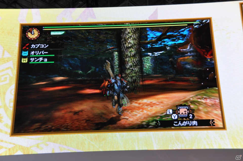 【TGS 2012】2013年3月に発売決定した「モンスターハンター4」マルチプレイにも対応、パッケージモンスターは「ゴア・マガラ」新たな拠点「バルバレ」や操虫棍の実機プレイもの画像80