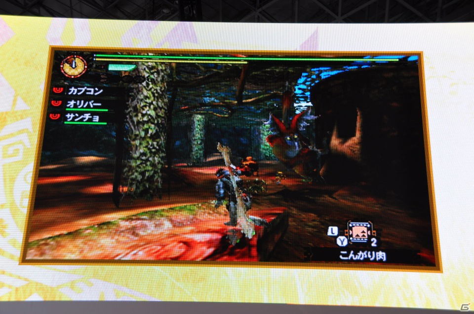 【TGS 2012】2013年3月に発売決定した「モンスターハンター4」マルチプレイにも対応、パッケージモンスターは「ゴア・マガラ」新たな拠点「バルバレ」や操虫棍の実機プレイもの画像82