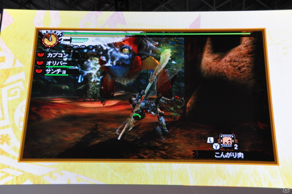 【TGS 2012】2013年3月に発売決定した「モンスターハンター4」マルチプレイにも対応、パッケージモンスターは「ゴア・マガラ」新たな拠点「バルバレ」や操虫棍の実機プレイもの画像86