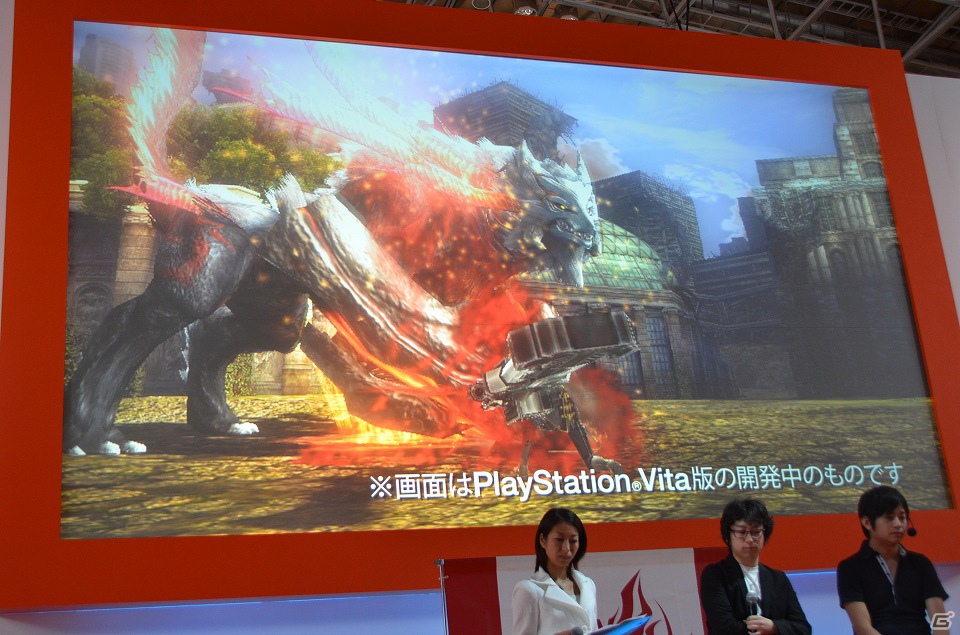 【TGS 2012】PSP/PS Vita「ゴッドイーター2」新コンセプト発表会レポート―エリックの妹「エリナ」と成長した（？）「カノン」が参戦決定＆新要素「無線システム」が明らかにの画像4