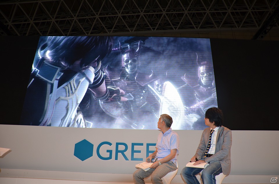【TGS 2012】土田俊郎氏、荒川健氏が手掛けるファンタジーRPG「Project Fantasm:A」が公開されたGREEの新作発表会レポートの画像6