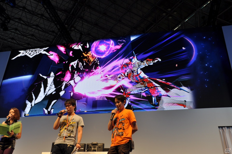 【TGS 2012】「エクストルーパーズ」強敵「グヴァンテ」に挑戦する実機デモプレイ＆王将コラボや体験版情報、レウス装備もギンギラ発表の画像114