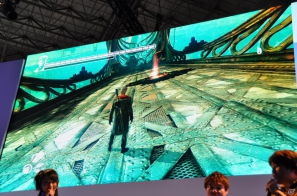【TGS 2012】「DmC デビル メイ クライ」真紅の両腕で敵を粉砕する新武器「エリクス」の威力とは？ニュース番組に入り込む新ステージやCGムービーも国内初公開の画像19