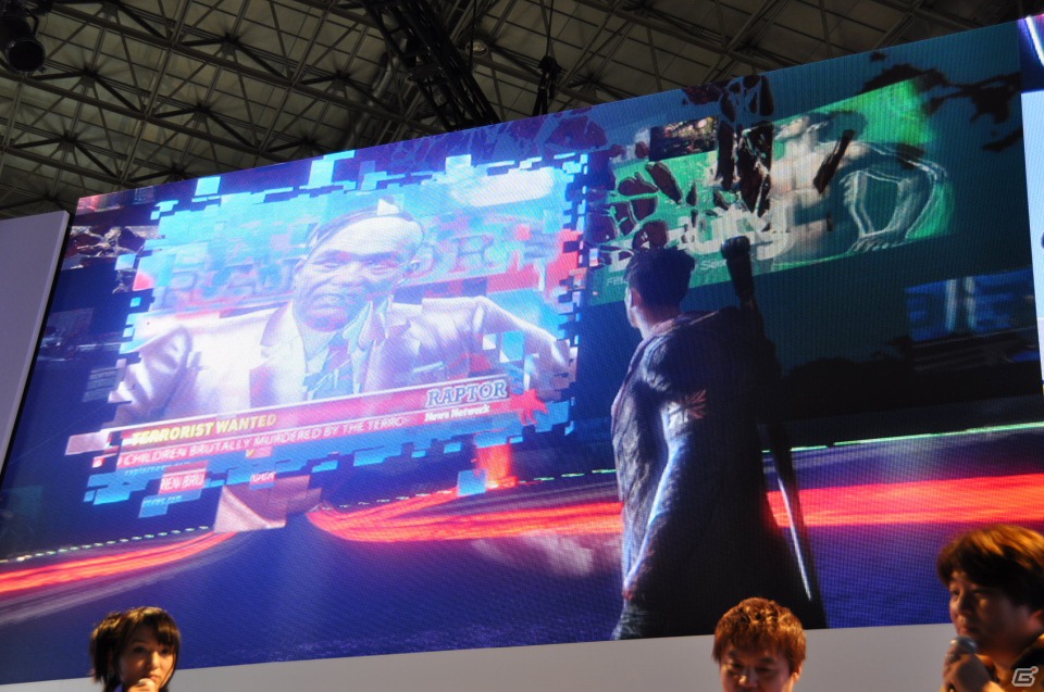 【TGS 2012】「DmC デビル メイ クライ」真紅の両腕で敵を粉砕する新武器「エリクス」の威力とは？ニュース番組に入り込む新ステージやCGムービーも国内初公開の画像87