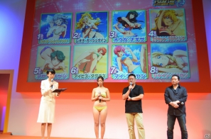 【TGS 2012】東京メトロ8駅で「スパロボOG」のポスターが!佐山彩香さんの水着姿も堪能できた「スーパーロボット大戦Card Chronicle」&イベント告知ステージの画像15