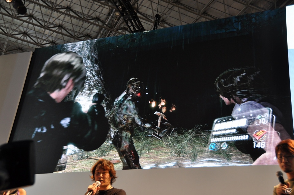 【TGS 2012】「バイオハザード6」周囲のゾンビを活性化させるクリーチャーの叫び声に震撼せよ！エージェントハントの模様も実機プレイデモで披露の画像48