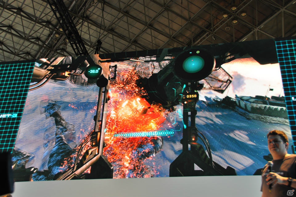 【TGS 2012】「ロスト プラネット 3」実機プレイで極寒の惑星EDN-3rdに潜む謎に迫る！？独特の操作感のユーティリティ・リグで巨大AKを圧倒！の画像100