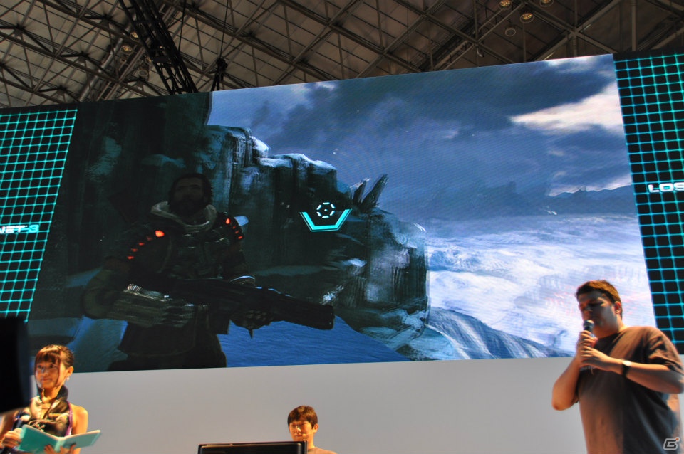【TGS 2012】「ロスト プラネット 3」実機プレイで極寒の惑星EDN-3rdに潜む謎に迫る！？独特の操作感のユーティリティ・リグで巨大AKを圧倒！の画像15