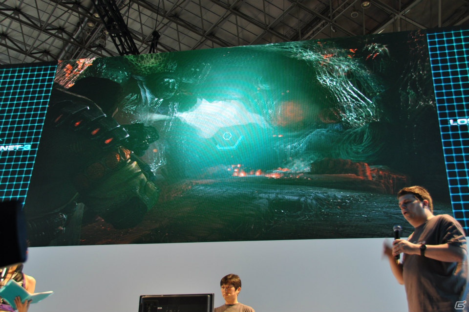 【TGS 2012】「ロスト プラネット 3」実機プレイで極寒の惑星EDN-3rdに潜む謎に迫る！？独特の操作感のユーティリティ・リグで巨大AKを圧倒！の画像30