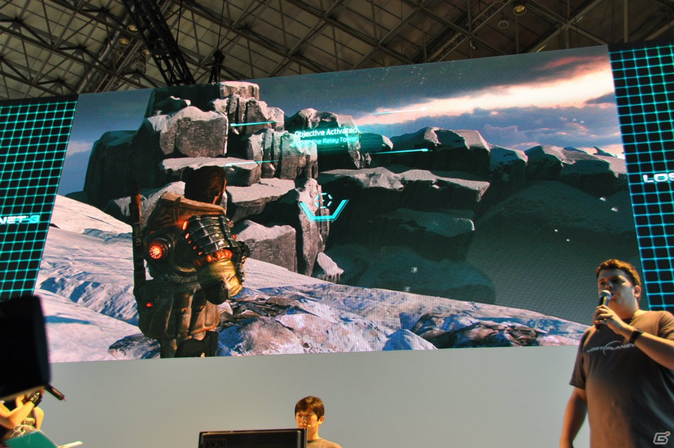 【TGS 2012】「ロスト プラネット 3」実機プレイで極寒の惑星EDN-3rdに潜む謎に迫る！？独特の操作感のユーティリティ・リグで巨大AKを圧倒！の画像59
