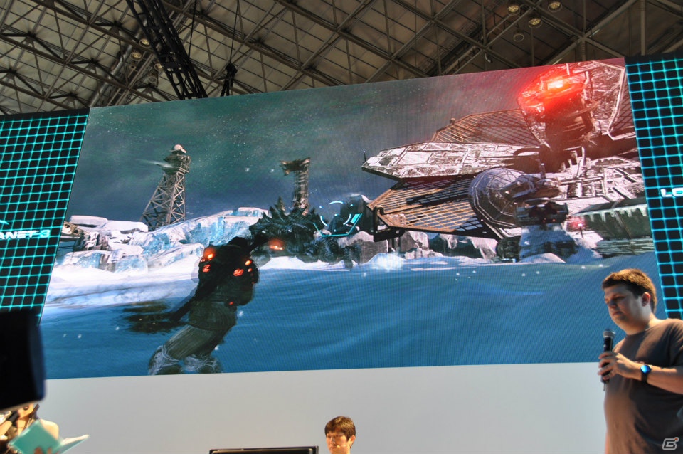 【TGS 2012】「ロスト プラネット 3」実機プレイで極寒の惑星EDN-3rdに潜む謎に迫る！？独特の操作感のユーティリティ・リグで巨大AKを圧倒！の画像82