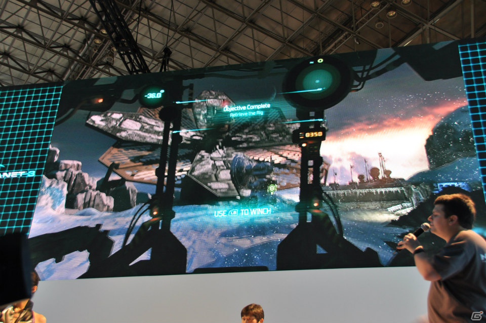 【TGS 2012】「ロスト プラネット 3」実機プレイで極寒の惑星EDN-3rdに潜む謎に迫る！？独特の操作感のユーティリティ・リグで巨大AKを圧倒！の画像89
