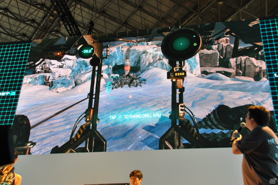 【TGS 2012】「ロスト プラネット 3」実機プレイで極寒の惑星EDN-3rdに潜む謎に迫る！？独特の操作感のユーティリティ・リグで巨大AKを圧倒！の画像91