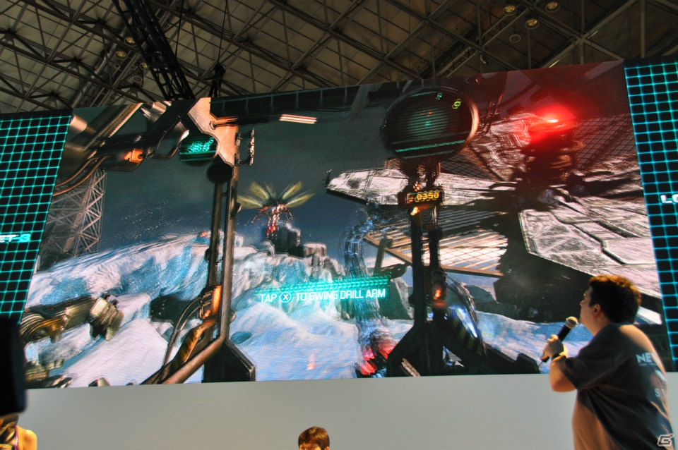【TGS 2012】「ロスト プラネット 3」実機プレイで極寒の惑星EDN-3rdに潜む謎に迫る！？独特の操作感のユーティリティ・リグで巨大AKを圧倒！の画像93