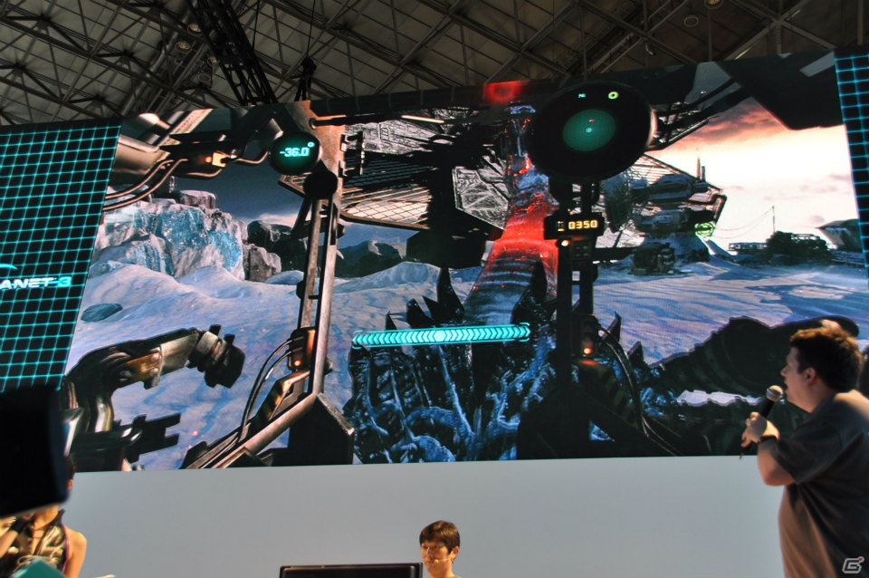 【TGS 2012】「ロスト プラネット 3」実機プレイで極寒の惑星EDN-3rdに潜む謎に迫る！？独特の操作感のユーティリティ・リグで巨大AKを圧倒！の画像96