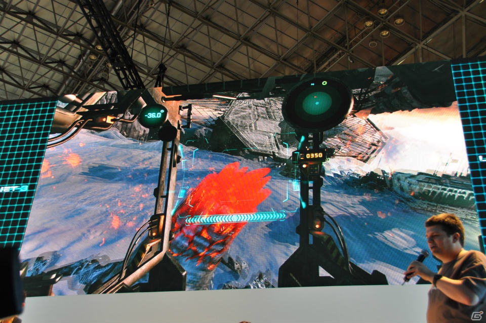 【TGS 2012】「ロスト プラネット 3」実機プレイで極寒の惑星EDN-3rdに潜む謎に迫る！？独特の操作感のユーティリティ・リグで巨大AKを圧倒！の画像99