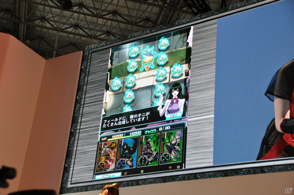 【TGS 2012】新感覚パズルゲーム「忍者アームズ」グラドルの森下悠里さんがセクシーなくノ一衣装で実機プレイ！サテライト制作のアニメを収録した新PVも公開の画像13